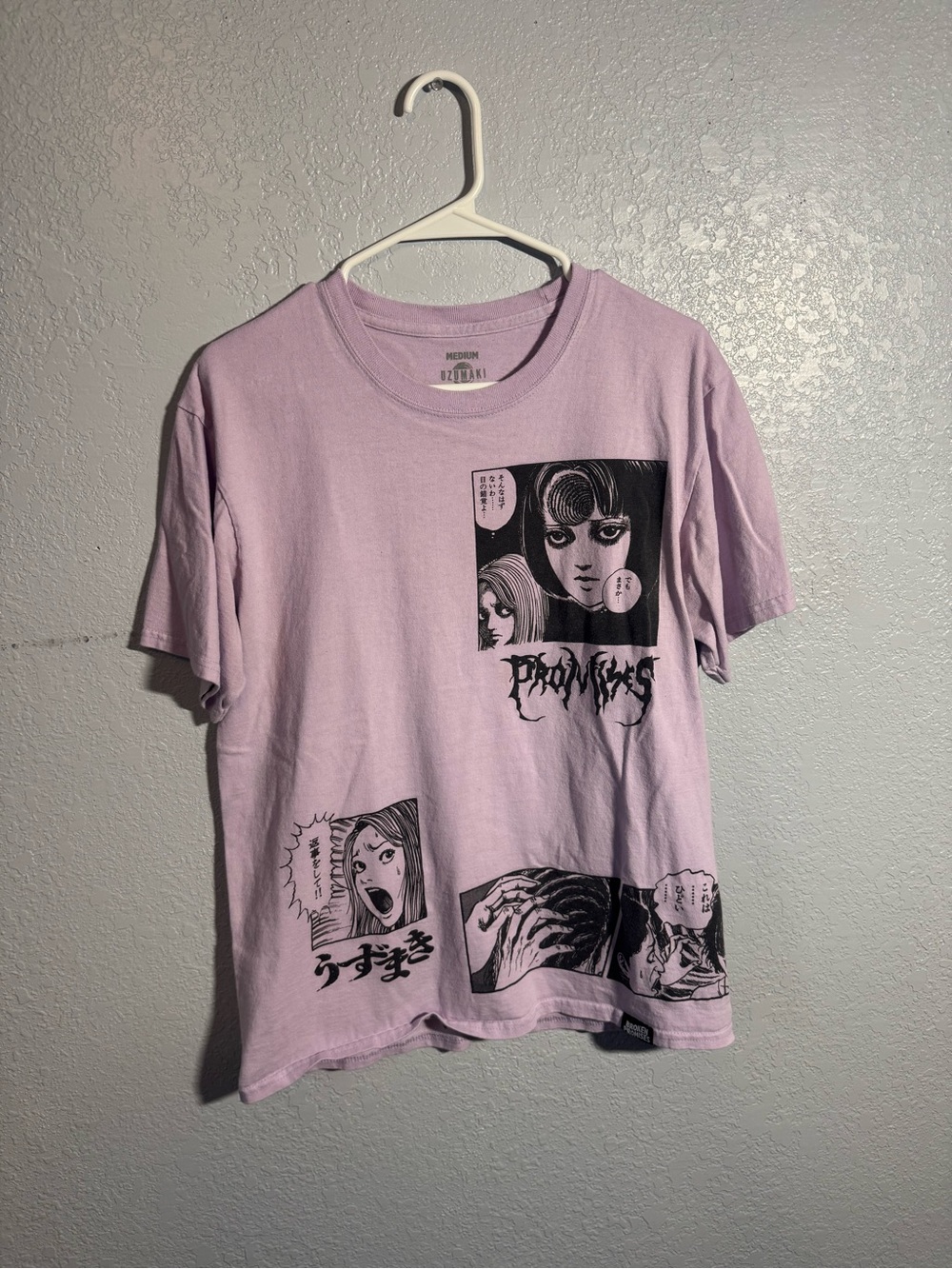Broken Promises Lavender Graphic Uzumaki T-Shirt